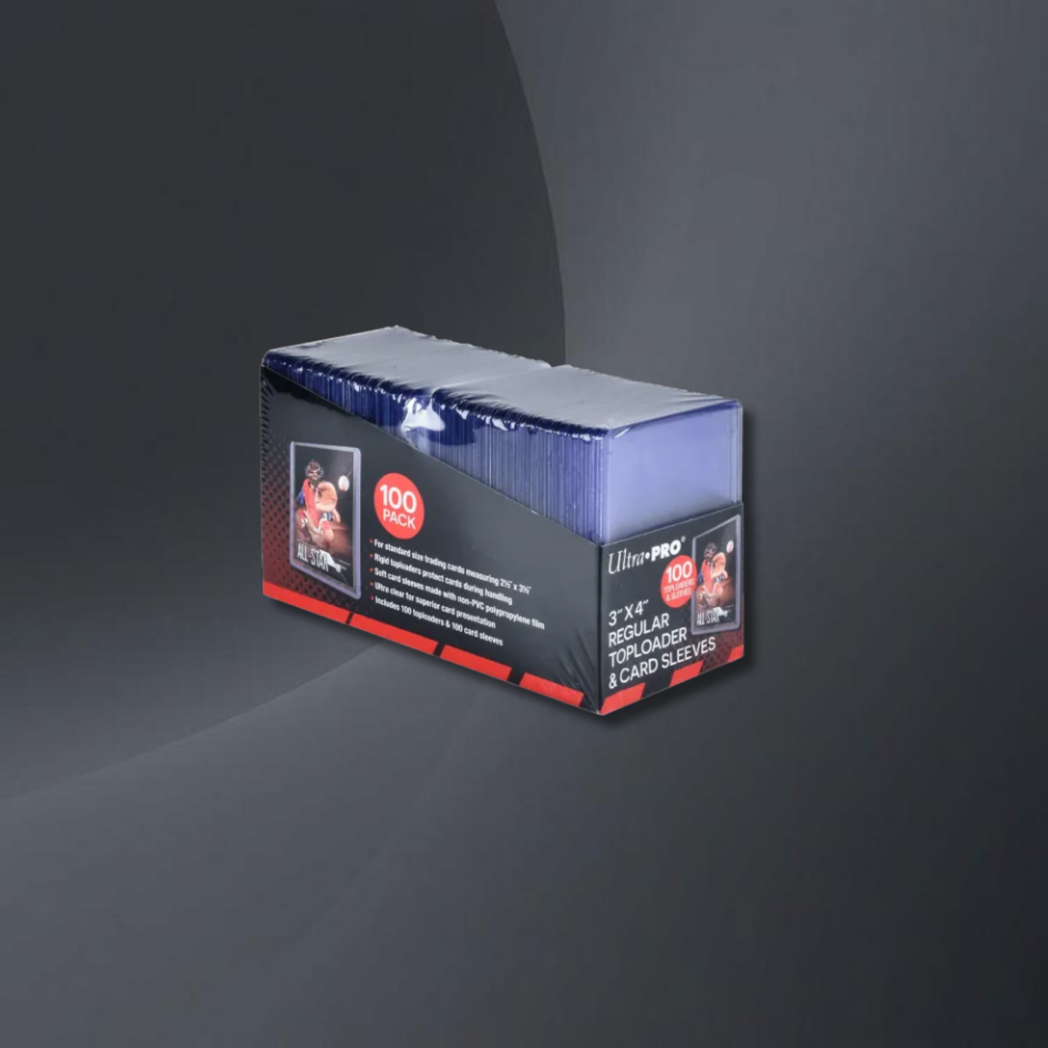 Ultra Pro - 3"x4" Regular Toploader + Soft Sleeves - 100ct