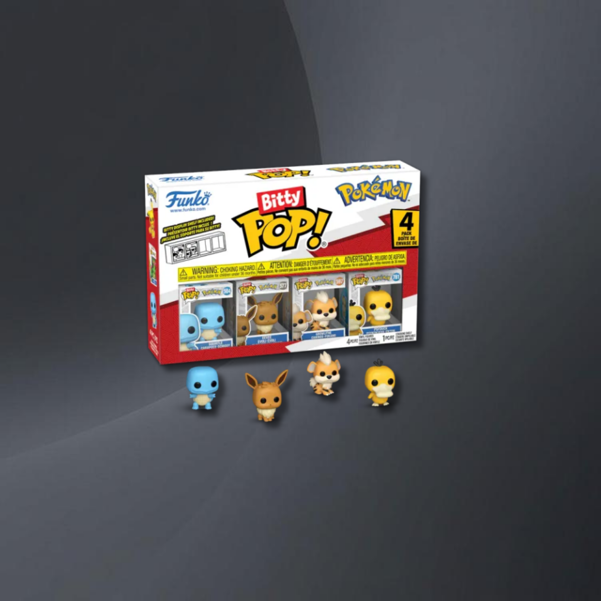 Bitty POP!: Pokémon Squirtle - 4 Pack Series 4