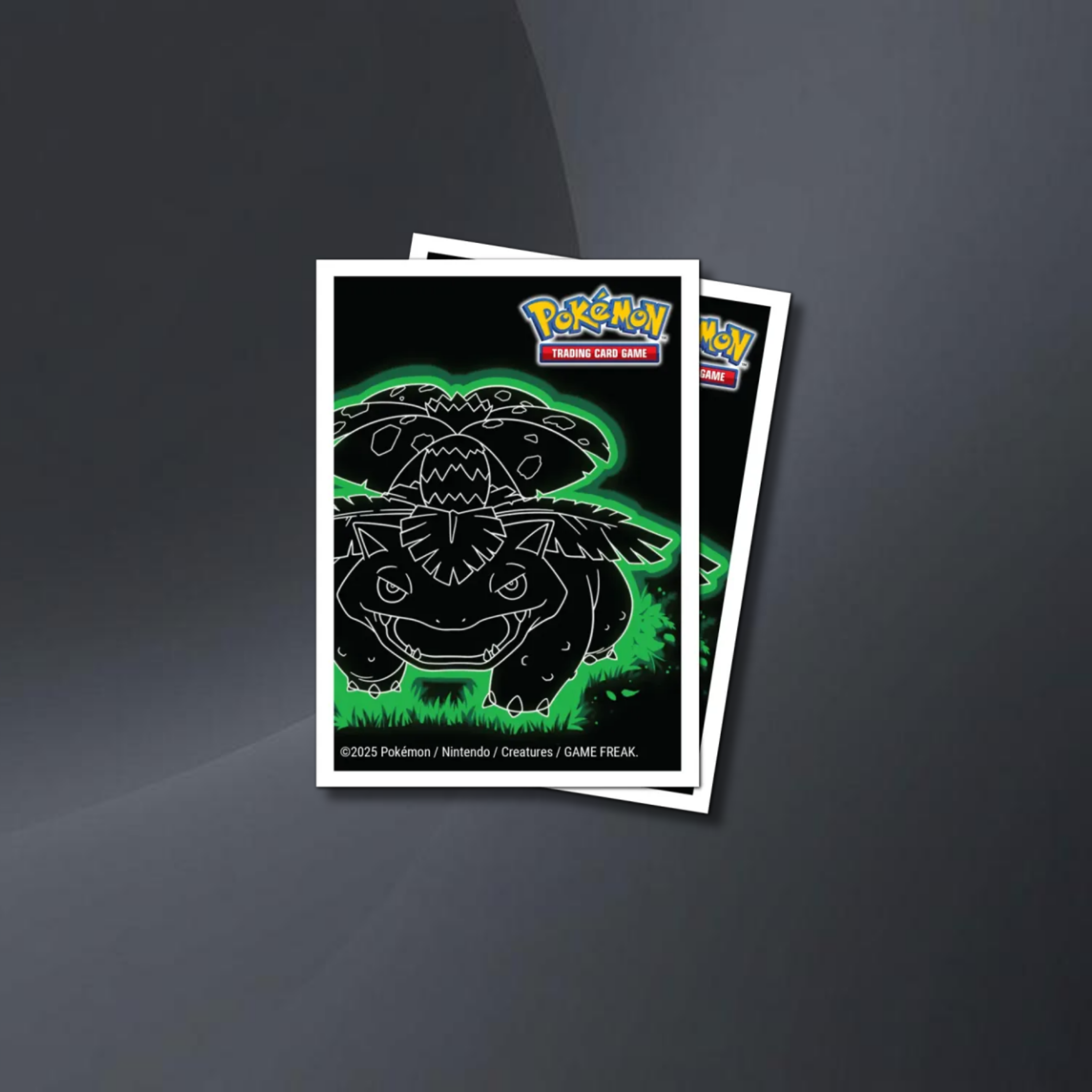 Venusaur Neon Kanto Sleeve Rückseite – strukturiertes Design mit easy-shuffle Formel