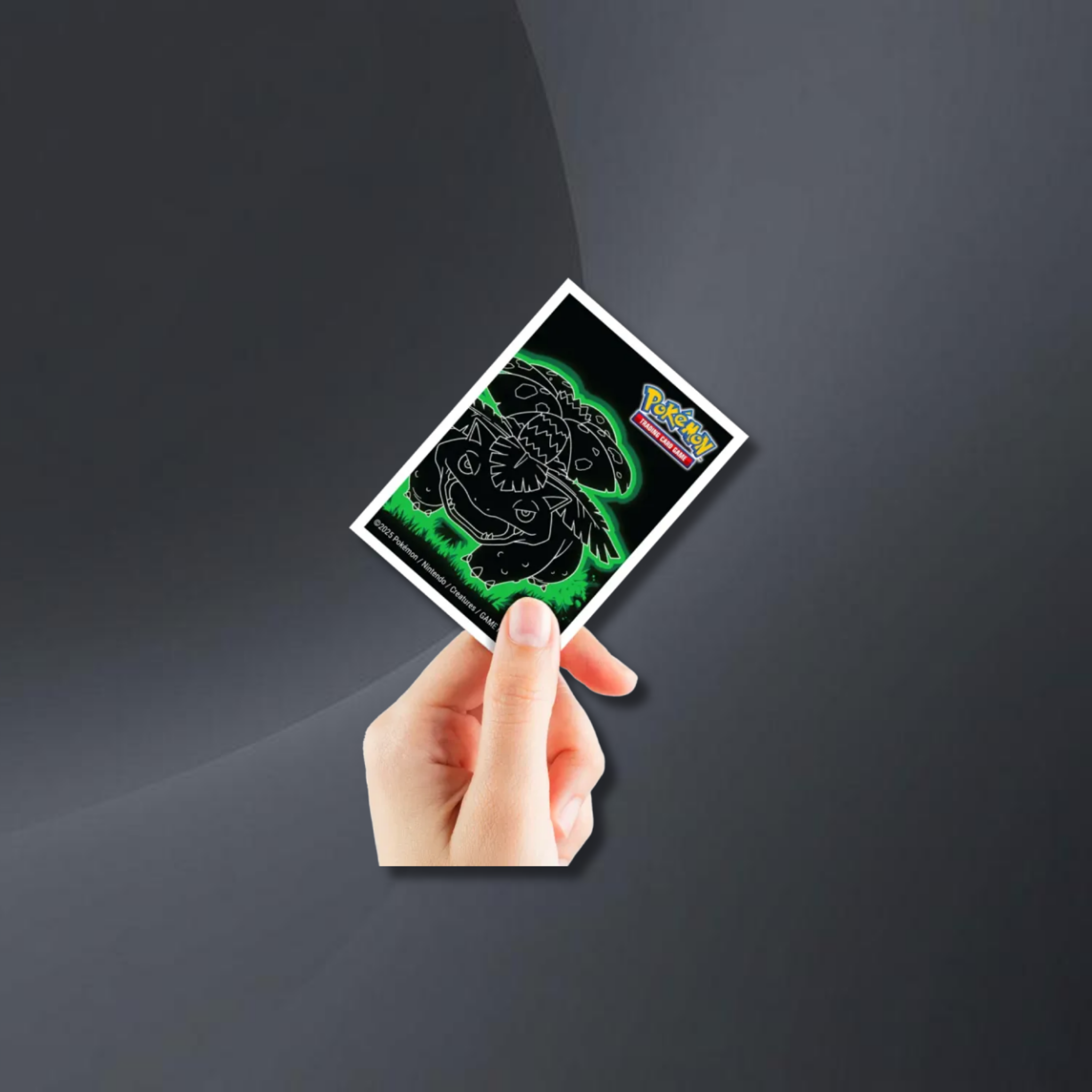 Pokémon-Karte in Ultra Pro APEX Sleeve Venusaur – klare Vorderseite für Foil-Karten