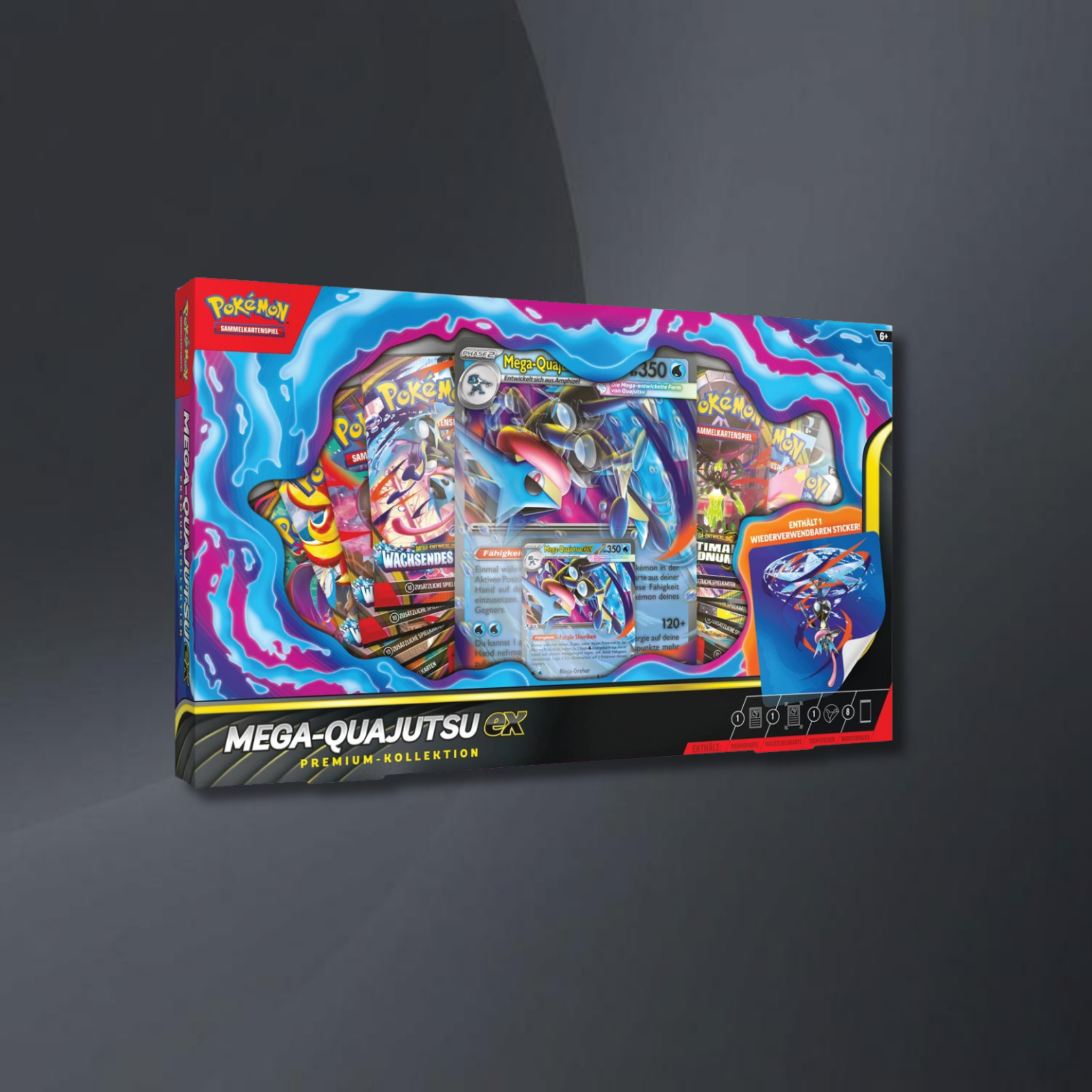 Pokémon Mega-Entwicklung Wachsendes Chaos Premium Kollektion Mega-Quajutsu-ex