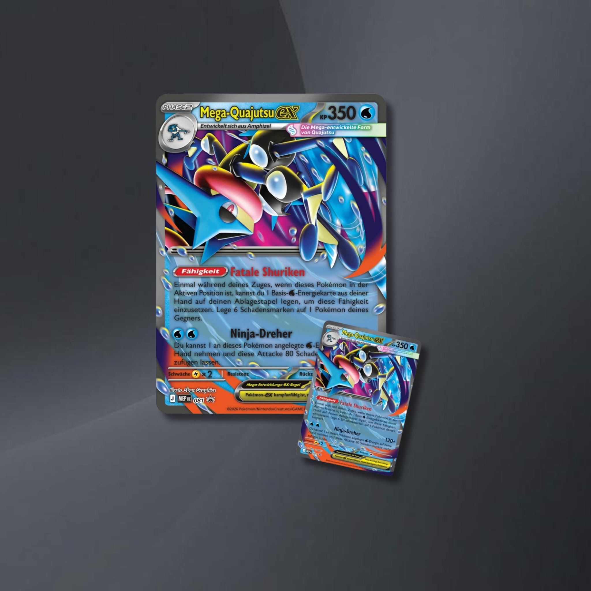 Pokémon Mega-Entwicklung Wachsendes Chaos Premium Kollektion Mega-Quajutsu-ex