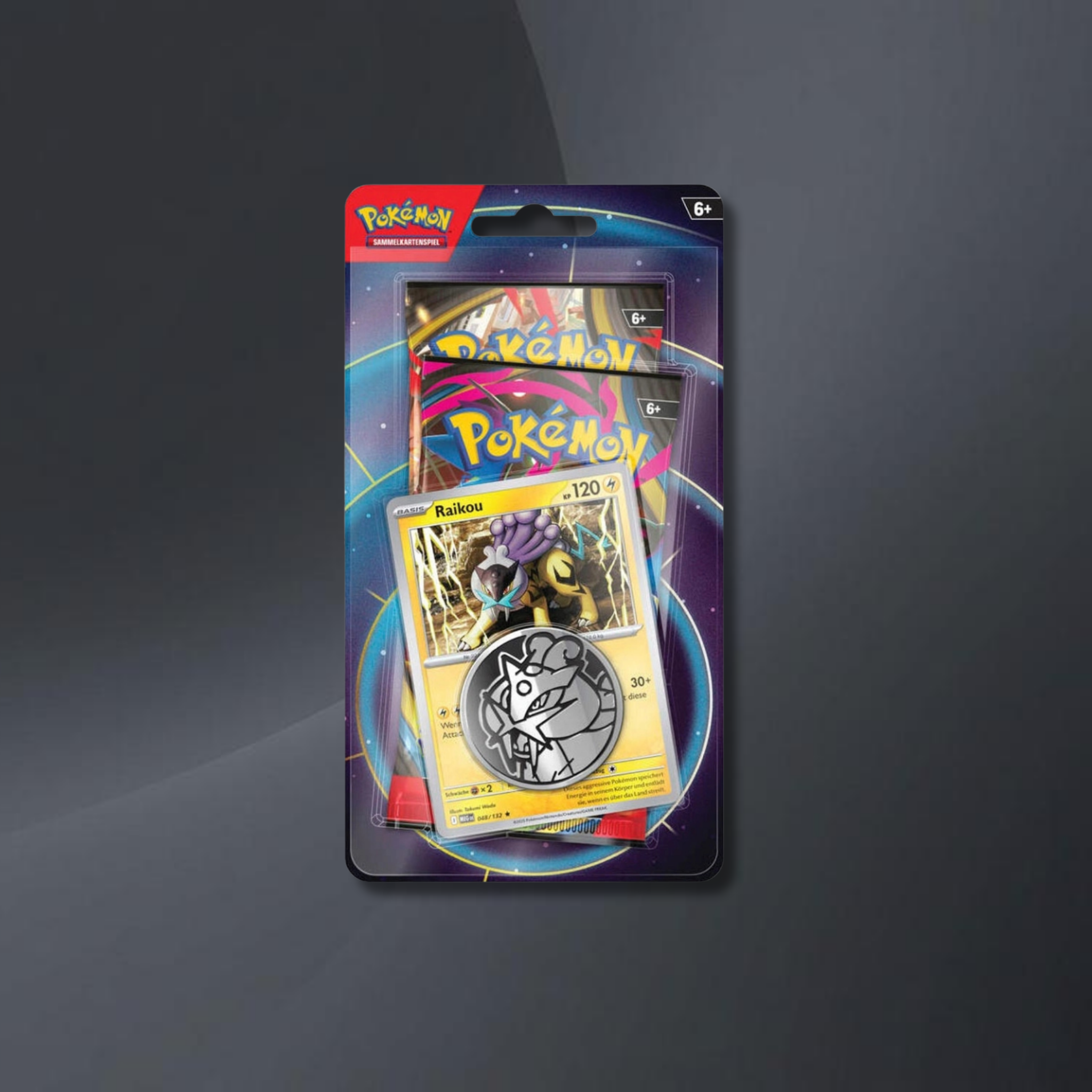 Pokémon Blister Raikou mit 2 Booster Packs