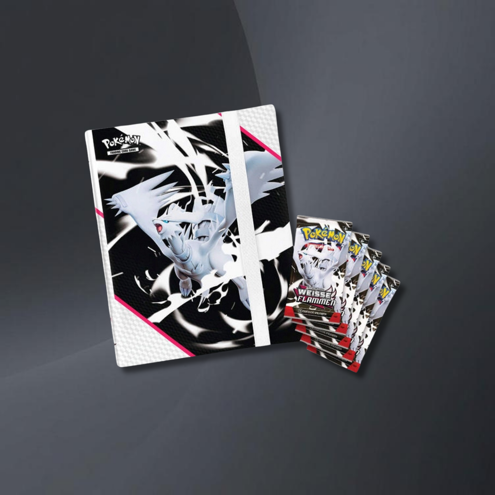 Weiße Flammen Ordner Kollektion